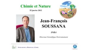 Jean-François SOUSSANA – Biogéochimie et écologie des sols