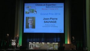 Jean-Pierre SAUVAGE – Remise du Grand Prix de la Fondation Internationale de la Maison de la Chimie 2014
