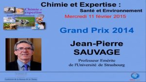 Jean-Pierre SAUVAGE – Remise du Grand Prix de la Fondation Internationale de la Maison de la Chimie 2014