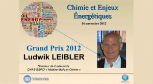 Ludwik LEIBLER – Matière Molle et Chimie