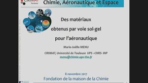 Marie-Joëlle MENU – Les apports de la chimie au développement de matériaux pour l’aéronautique