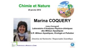 Marina COQUERY – L&rsquo;eau, sa purification et les micropolluants