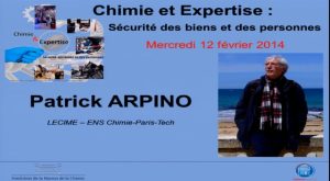 Patrick ARPINO – Conférence plénière d&rsquo;introduction