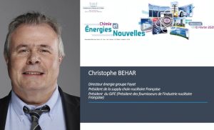 SESSION I – Le nucléaire de fission dans le futur. Complémentarité avec les renouvelables – Christophe BEHAR